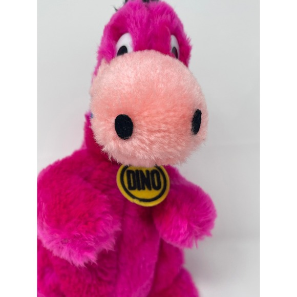 DINO The Flintstones Character Vintage 1980 Pink Plush‎ Toy Hanna Barbera - Picture 2 of 6